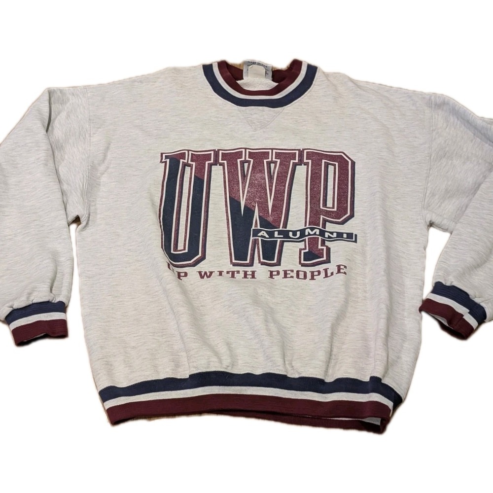 VTG 90s Up With People Alumni Sweatshirt UWP Men M Gear For Sports USA Made RARE